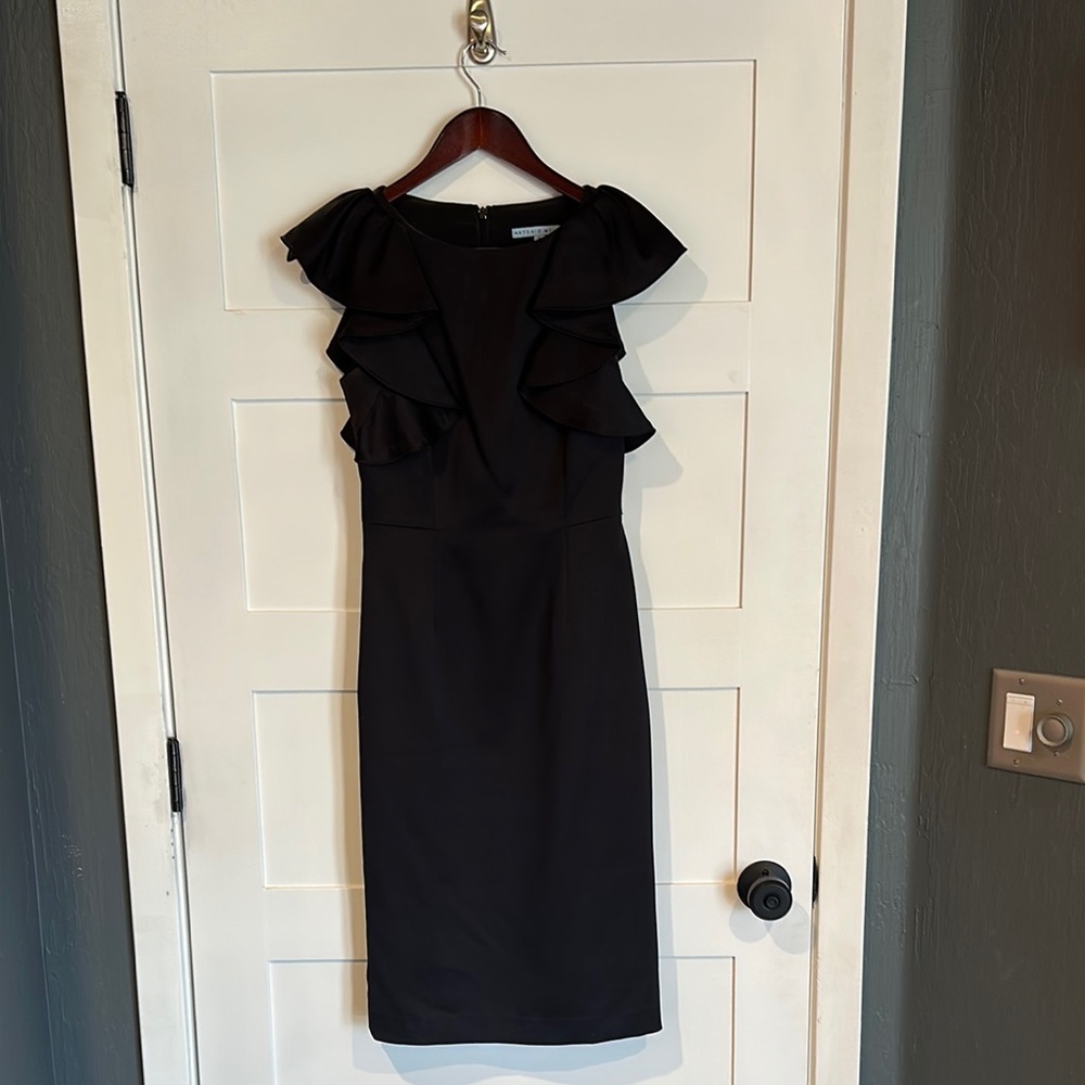 Elegant Black Ruffle Dress